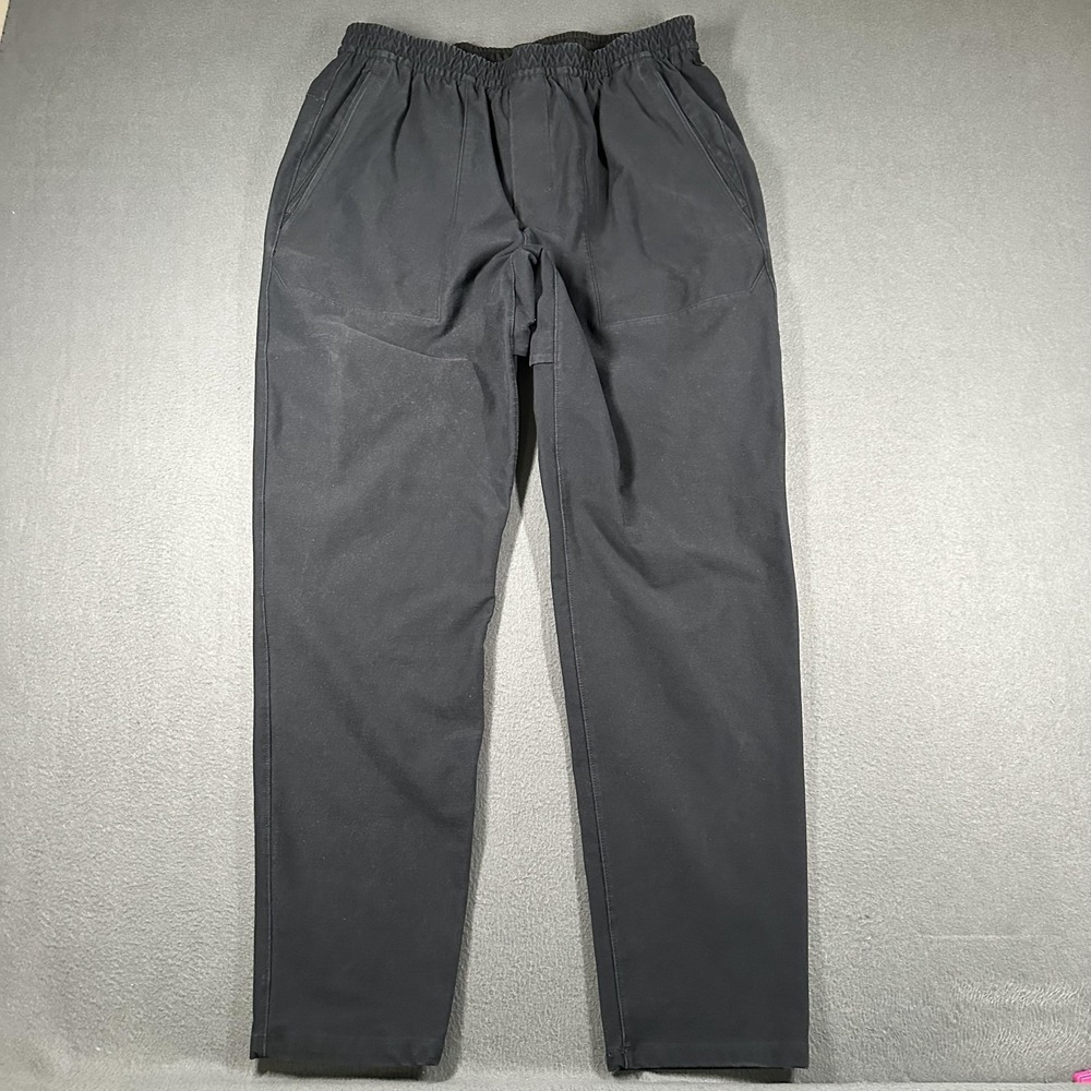 Lululemon Utilitech Pull On Classic Fit Pants Mens Large Black Elastic Waist